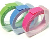 OH MY Motex Pastel Trio Embossing Label Maker Refill Tapes (9mm x 3m)