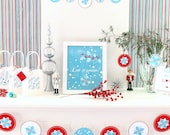 Christmas Party Decorations - Printable DIY - Winter Holidays Party Collection - SALE - by Luvalexa
