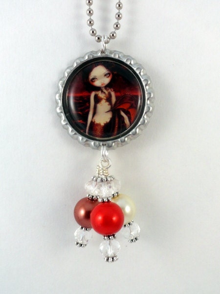 Jasmine Becket-Griffith  " Mermaid Eclipse "  Necklace