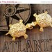 Valentines Gift SALE Vintage Belt Buckle Mimi Di N Gold Turtles Designer 1980s Statement Accessories Repurpose