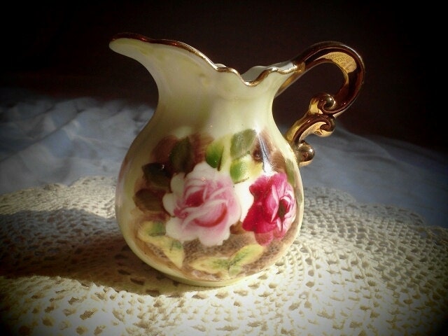 Porcelain Rose Creamer
