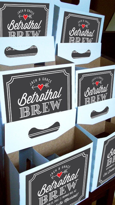 Custom Vintage Beer Carriers for Weddings & Special Occassions