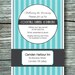 Custom Vintage Wedding Invitation: Something Blue