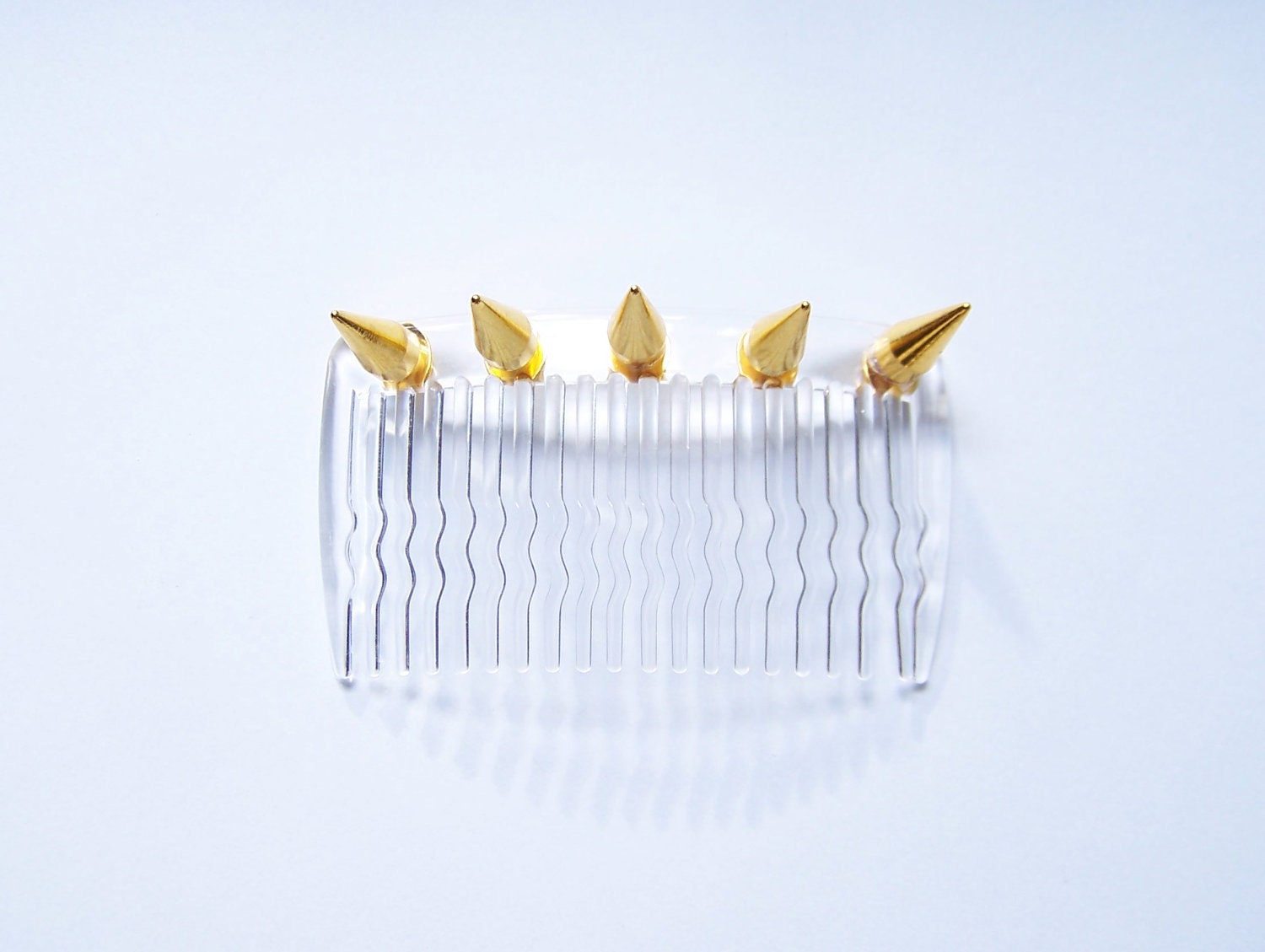 Gold Spiked Hair Comb
