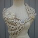 bridal wedding custom order shawl sm-md hand made flower