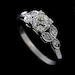 Platinum Old  European Cut Diamond Edwardian Style  Engagement Ring