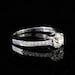 Vintage Style Diamond Engagement Ring 18KW Gold