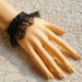 Gothic Lolita adjustable BLACK LACE bracelet Cosplay Halloween Costumes Party