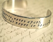 Together Forever Hand Stamped Cuff Bracelet
