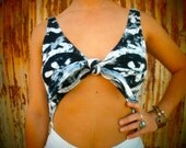 90s watercolor print body suit // one piece medium