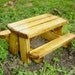 Miniature Garden Picnic table, Goes With A Fairy Door, Gnome Door, Hobbit Door, Elf Door, Troll Door.