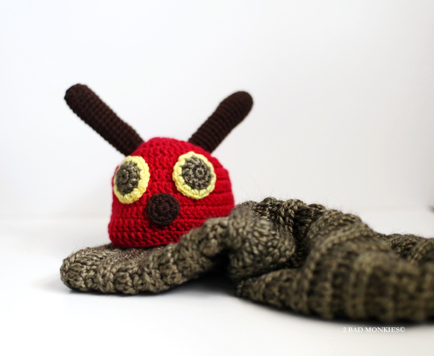Very Hungry Caterpillar Hat Set - Newborn Photography Prop - Cocoon and hat Set - Photo Prop Set