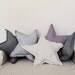Star shaped Pillow or cushion - cream, soft cotton