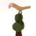 Yellow BIRD in boots knitted toy