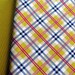 Denyse Schmidt Fabric Fat Quarter DS Quilts Aunt Edna Bias Plaid Gold