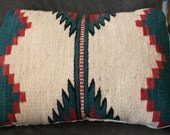 Vintage Native American handwoven wool pillow cover