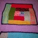 Reserved for Jill - RAINBOW - Hand Knitted Blanket / Afghan Blanket / Large Blanket / Cotton Lining