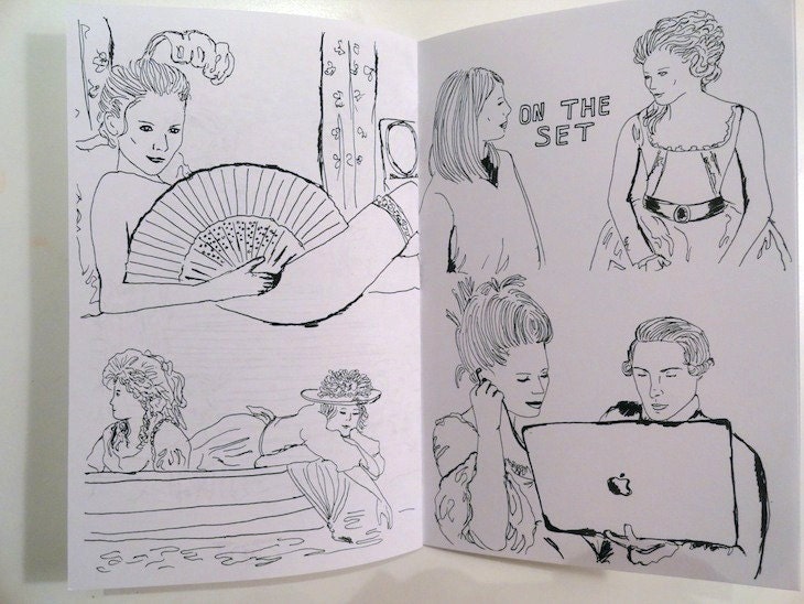 Comic Book Marie Antoinette kirsten Dunst, Sofia Coppola - Book/ zine illustrations.