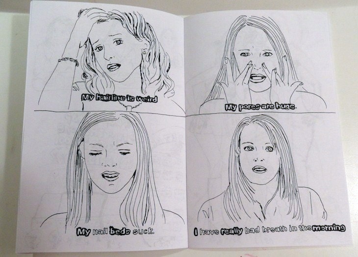 Mean Girls - Book/ zine illustrations.