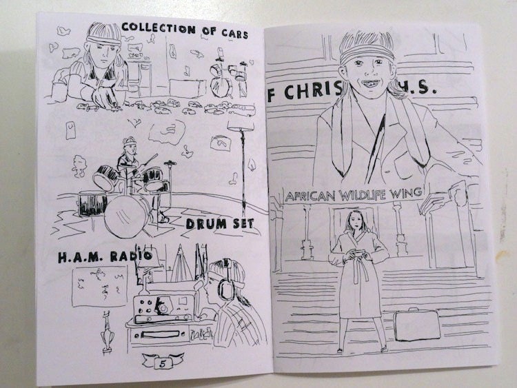 Comic Book Richie Tenenbaum Book/ zine illustrations.