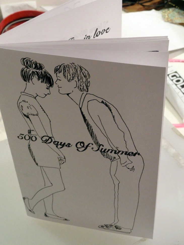 Comic Book 500 days of summer zooey deschanel - Book/ zine illustrations.