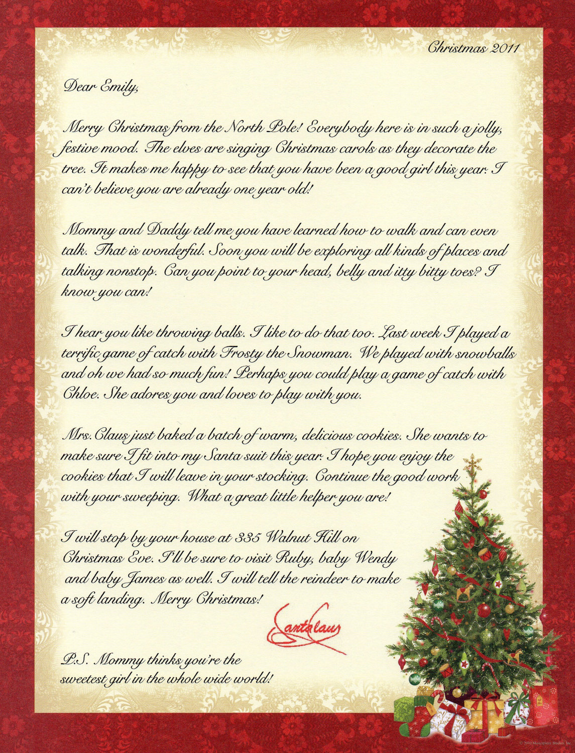 Free Printable Personalized Christmas Letters From Santa