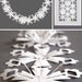 White Tyvek Interlinking Flowers - Garland or Sheet - Pack of 12