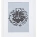 Personalised Botanical Initials Papercut