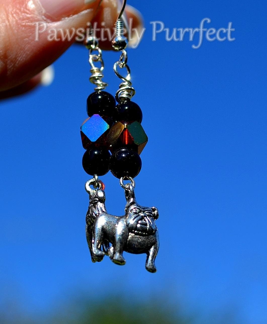 Bulldog Earrings