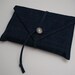 Book Cover, Envelope Book Cover, Paperback or Hardback Book Cover, Book protector in Dark Blue Denim - Great Gift for Book Lovers