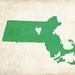 State Art Massachusetts Love Customizable Print