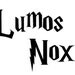 BLACK Lumos Nox Light Switch Decals