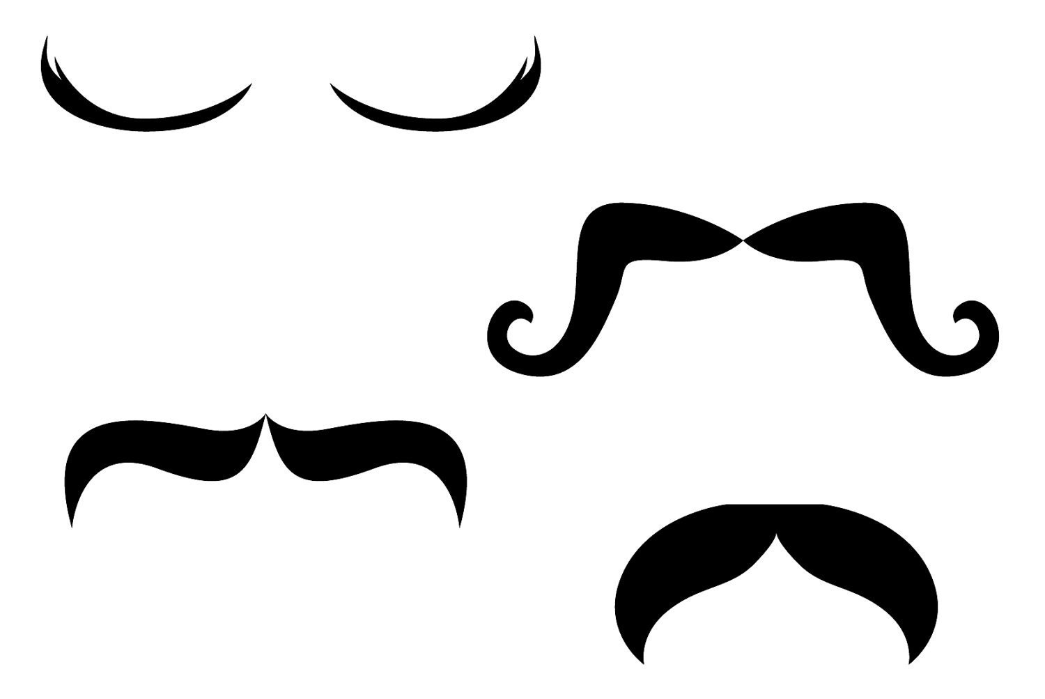 Moustache Power Outlet Decals