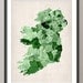 Ireland Watercolor Map, Art Print 18x24 inch (767)