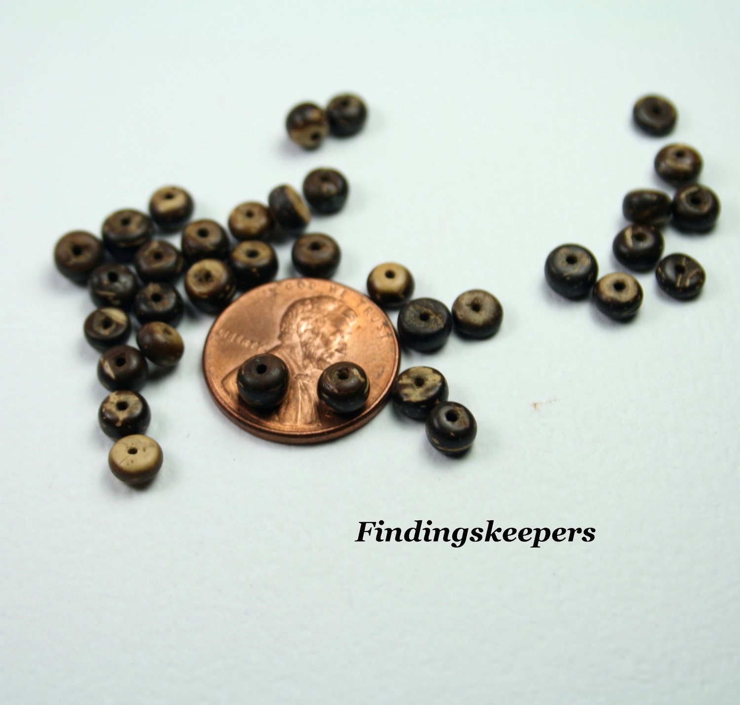 75 - 5 x 3 mm Wood Beads f013