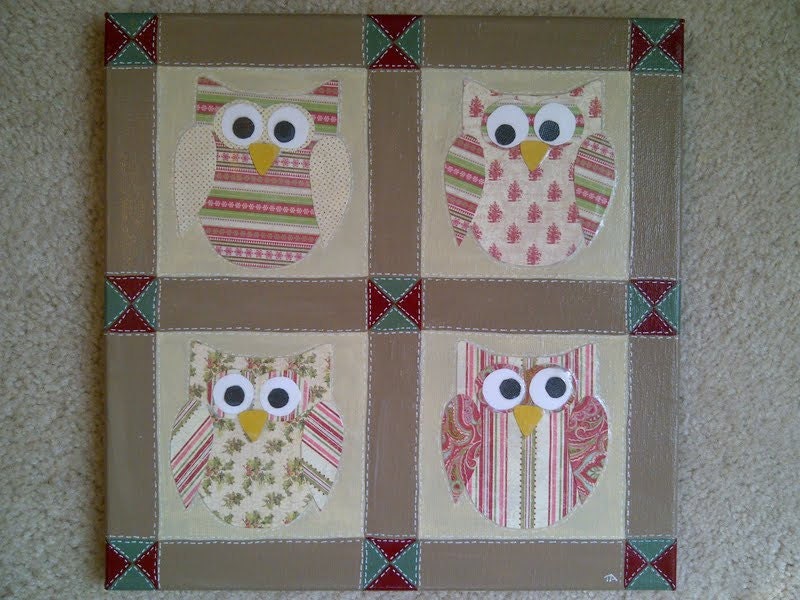 Quilt Art: Natural Owls