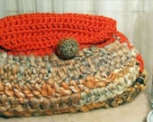 Italian Wool Crochet Clutch