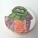 SESAME STREET- 3" Round, 35 Pieces, Vintage Book Pages, Big Bird, Oscar, Cookie Monster, Grover, Bert, Ernie, Supply, Scrapbook, Decoration