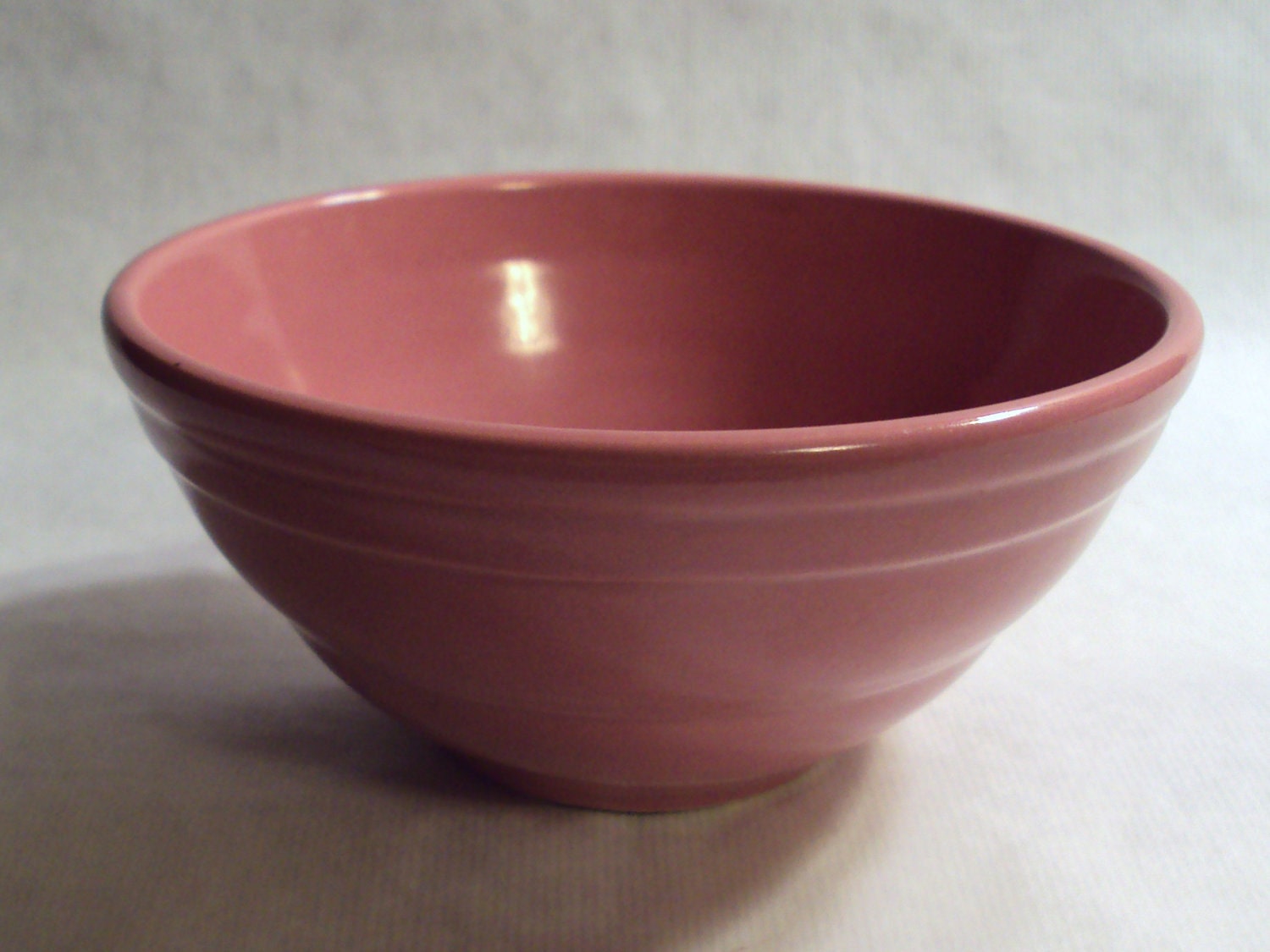 Vintage Pfaltzgraff Pottery Pink Stoneware Mixing by maxhappyfeet