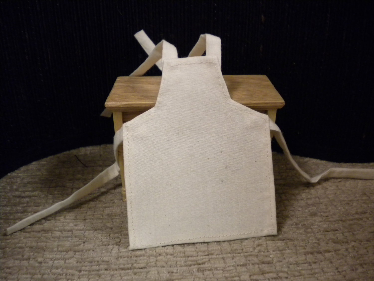 handmade miniature work apron by pjh