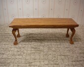 dollhouse miniature oak coffee table