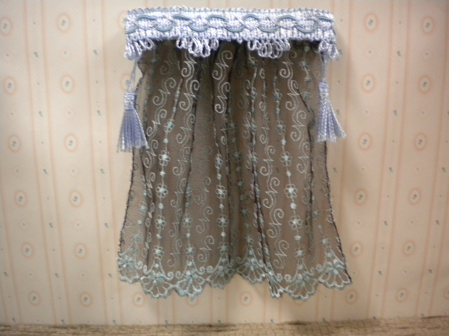 Handmade miniature shear drapes by pjh