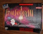 44x32 Giant Final Fantasy 3 SNES Poster printed on Silk