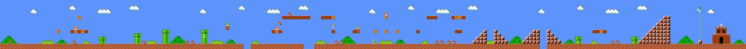 15 FEET LONG Entire LEVEL 1-1 of Mario 1 Poster Nintendo