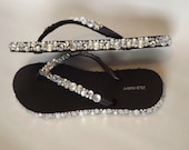 Rhinestone Bling Flip Flop Sandals