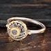 Rough Diamond Engagement Ring , 22k Gold Silver Rough Diamond Engagement Ring, Engagement  Ring