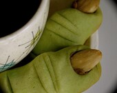Ogre Toes are Almond Shortbread Cookies, Perfect for Halloween & Shrek Parties: 1 Five Toe Gift Box