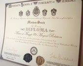 Hogwarts Diploma Custom