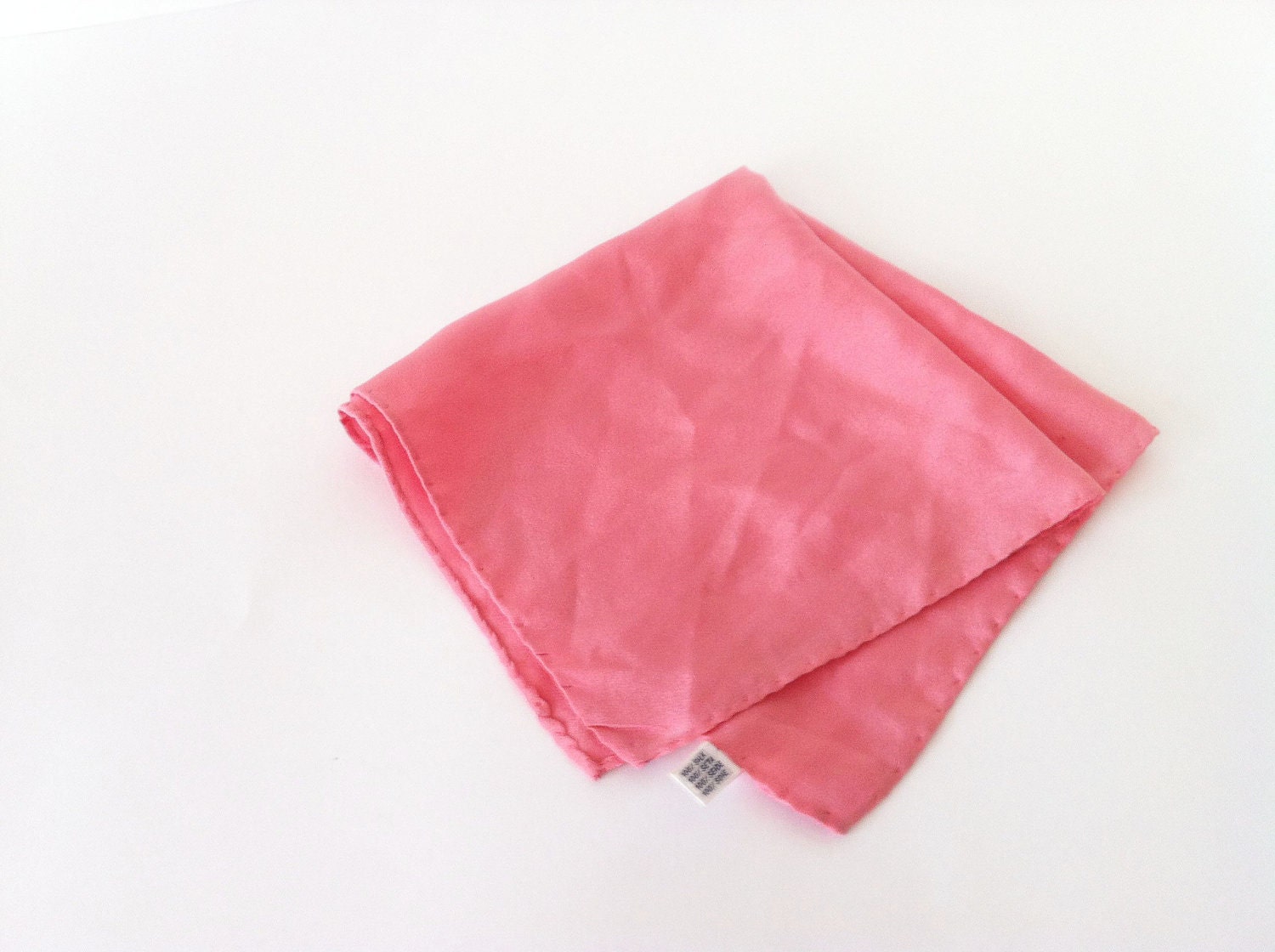 vintage silk hanky, pink