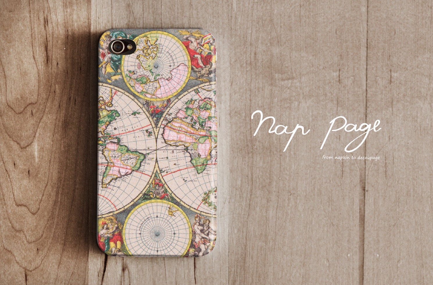Apple iphone case for iphone iphone 5 iphone 4 iphone 4s iPhone 3Gs : World Map